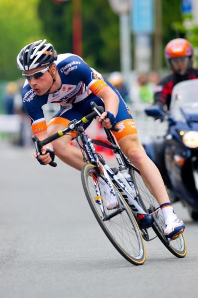 William Clarke (Champion System) set the fastest time to win the Tour of Japan prologue