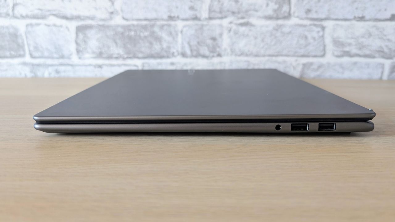The MSI Prestige A16 AI+ on the ITPro background