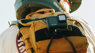 GoPro action camera in use