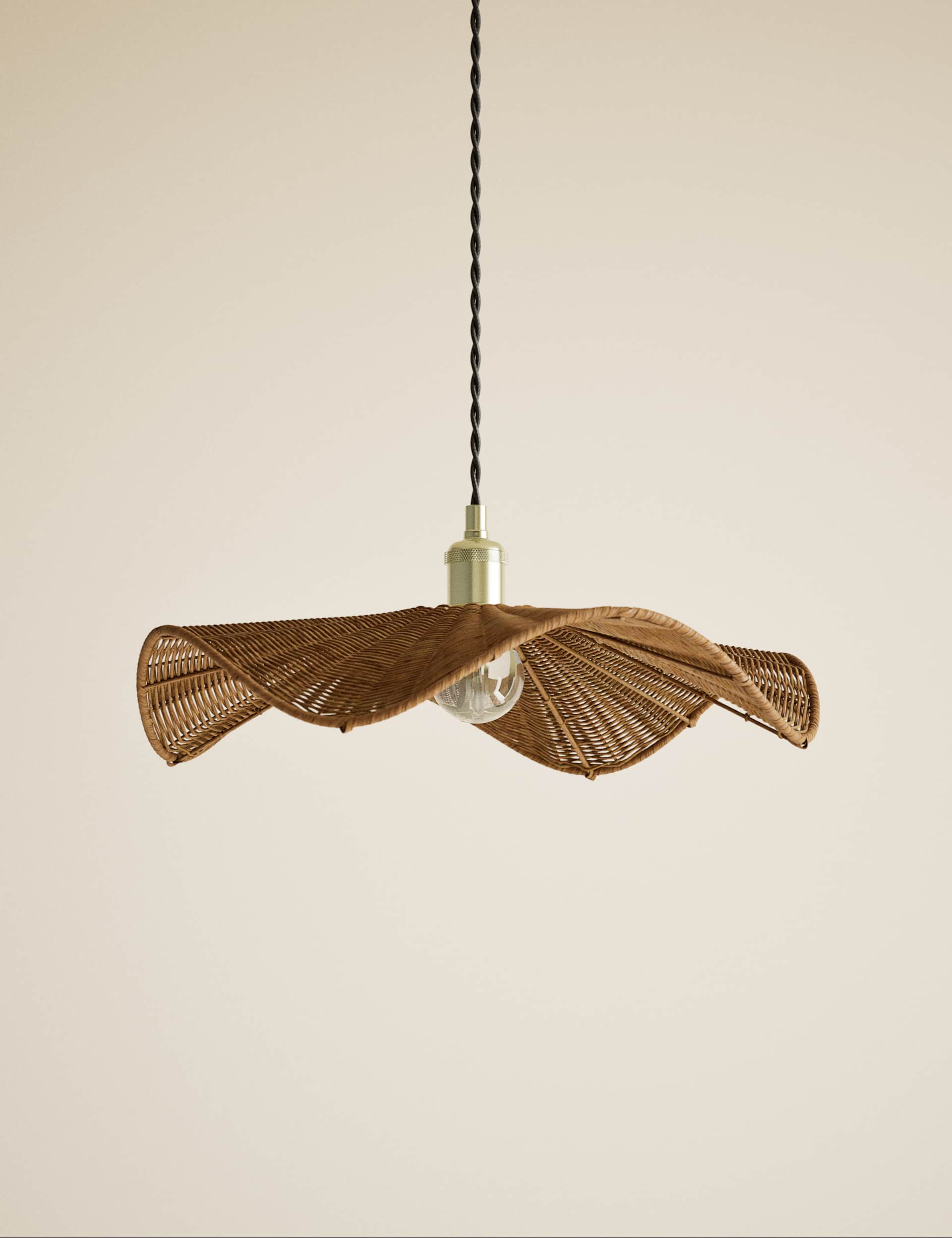 Rocco Rattan Easy Fit Ceiling Lamp Shade