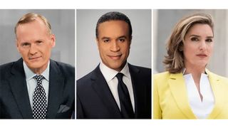 (From l.): John Dickerson, Maurice DuBois and Margaret Brennan 