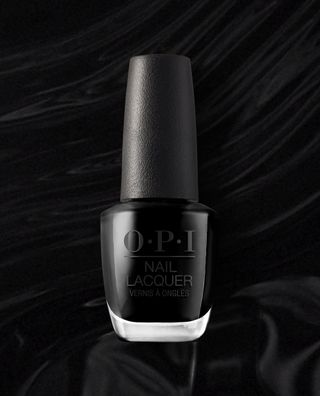 Lady in Black Nail Polish