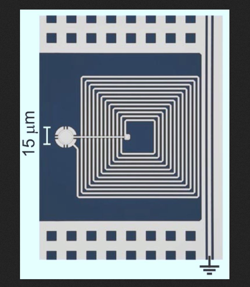 a micro-drum and circuit that could be used as a storage device in quantum computers,