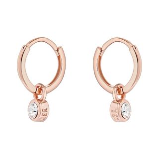 Ted Baker Sinalaa Crystal Huggie Hoop Earrings For Women