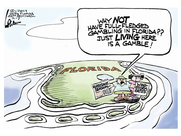 Editorial cartoon Florida hurricane