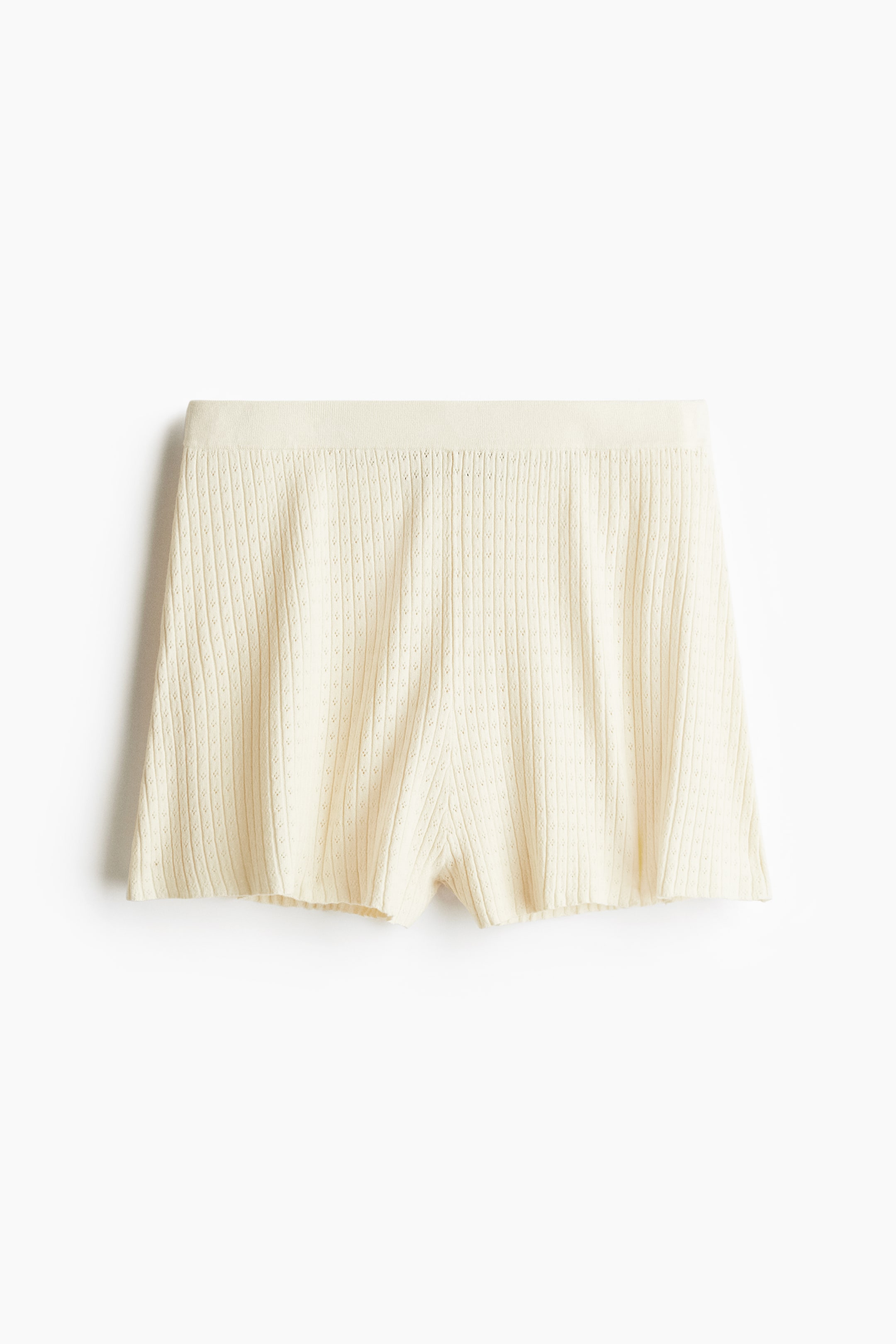 Pointelle-Knit Shorts