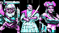 A collage of characters from Wizardry 5