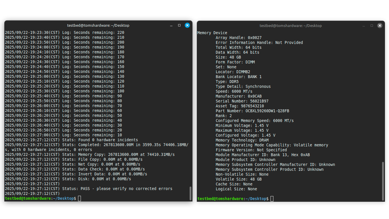 Biwin Black Opal OC Lab Gold Edition DW100 DDR5-6000 C28