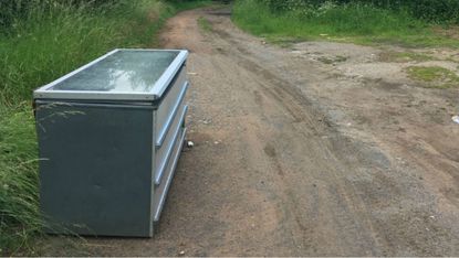 freezer, fly-tipping