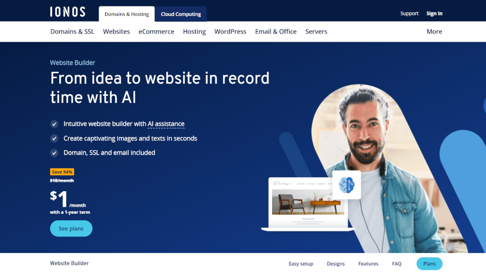 IONOS website builder review 2025