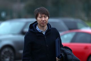 Li Tie former Premier League player with Everton and the current Chinese Assistant Head Coach / Assistant manager arrives for a training session at West Bromwich Albion Training Ground on December 15, 2016 in Walsall, England