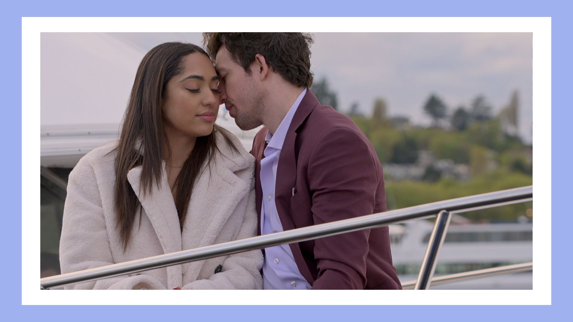 zack and bliss love is blind season 4 second-chance couple on a boat cuddling