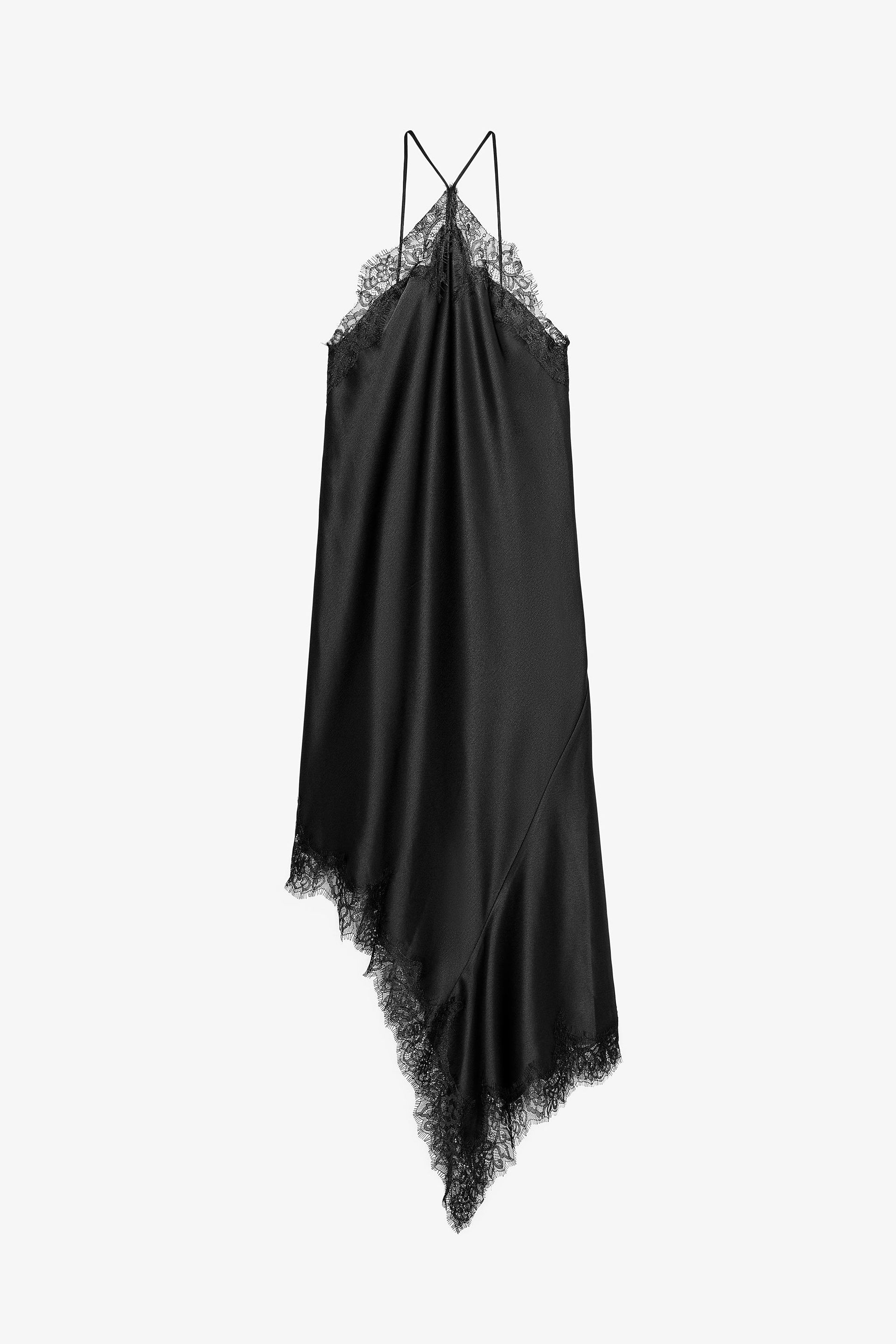 Zw Collection Satin Lace Dress