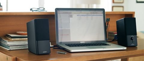 Bose Companion 2 Series III connected to laptop