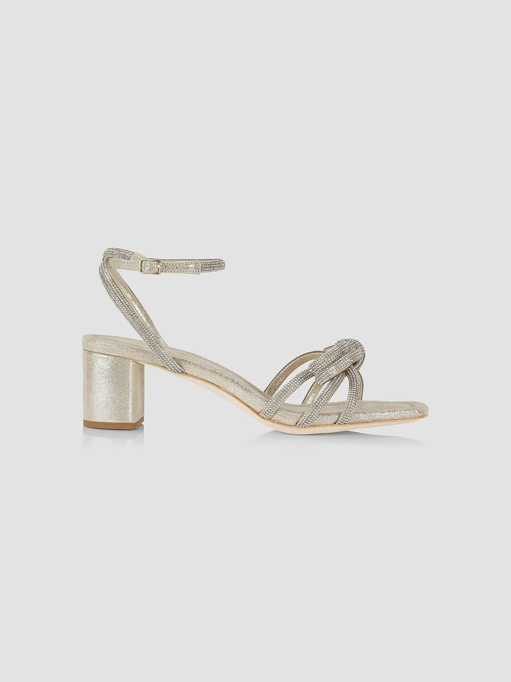 Mikel Crystal-Embellished Suede Sandals