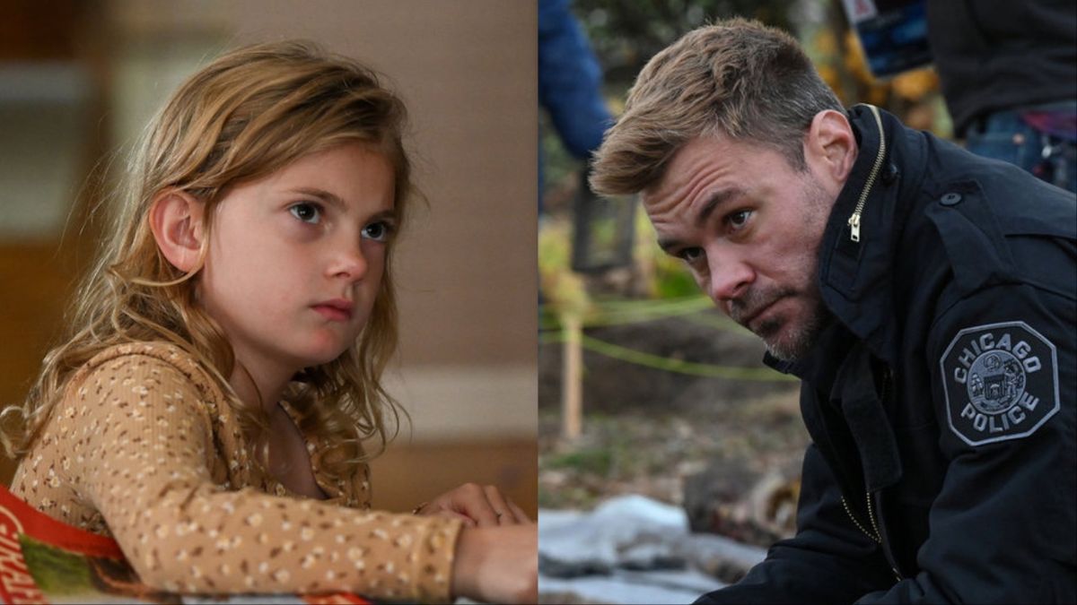 Annabelle Toomey as Zoe and Patrick John Flueger as Ruzek in Chicago P.D. Season 12x10