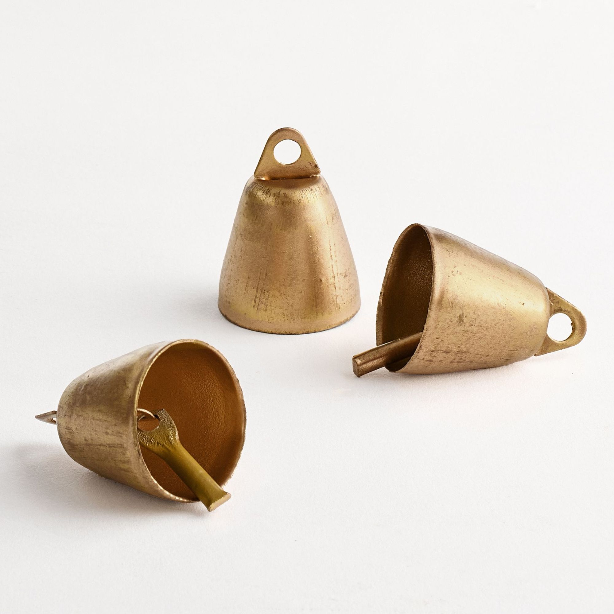 Mino antiqued brass bells