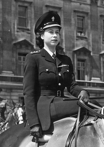 Along with Winston Churchill's daughter, she joined the women's branch of the British army during WWII.