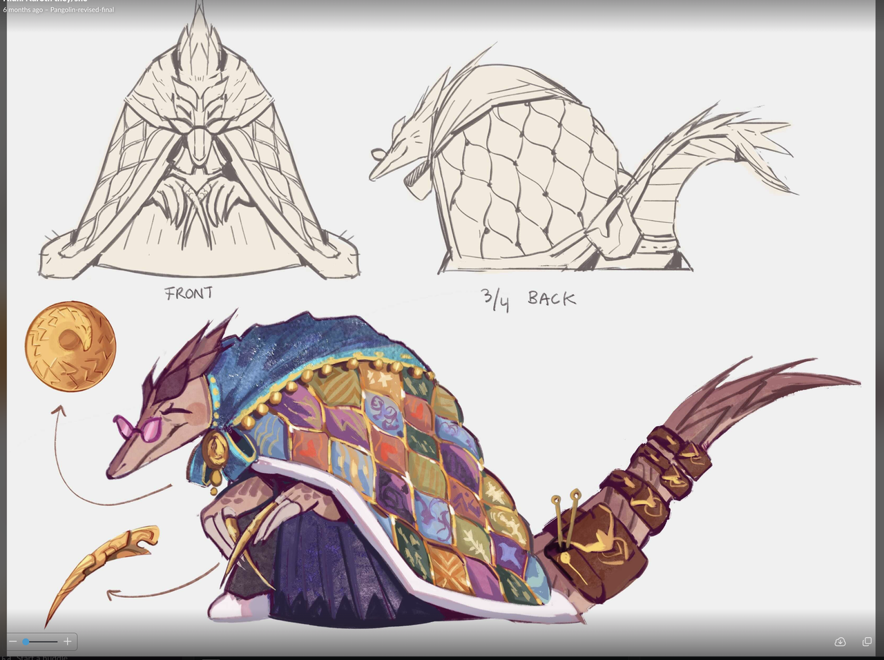 Beastro, cartoon illustrations of cooking implements and creature characters