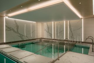 health club jacuzzi at the Belvedere Gardens at Southbank Place in London