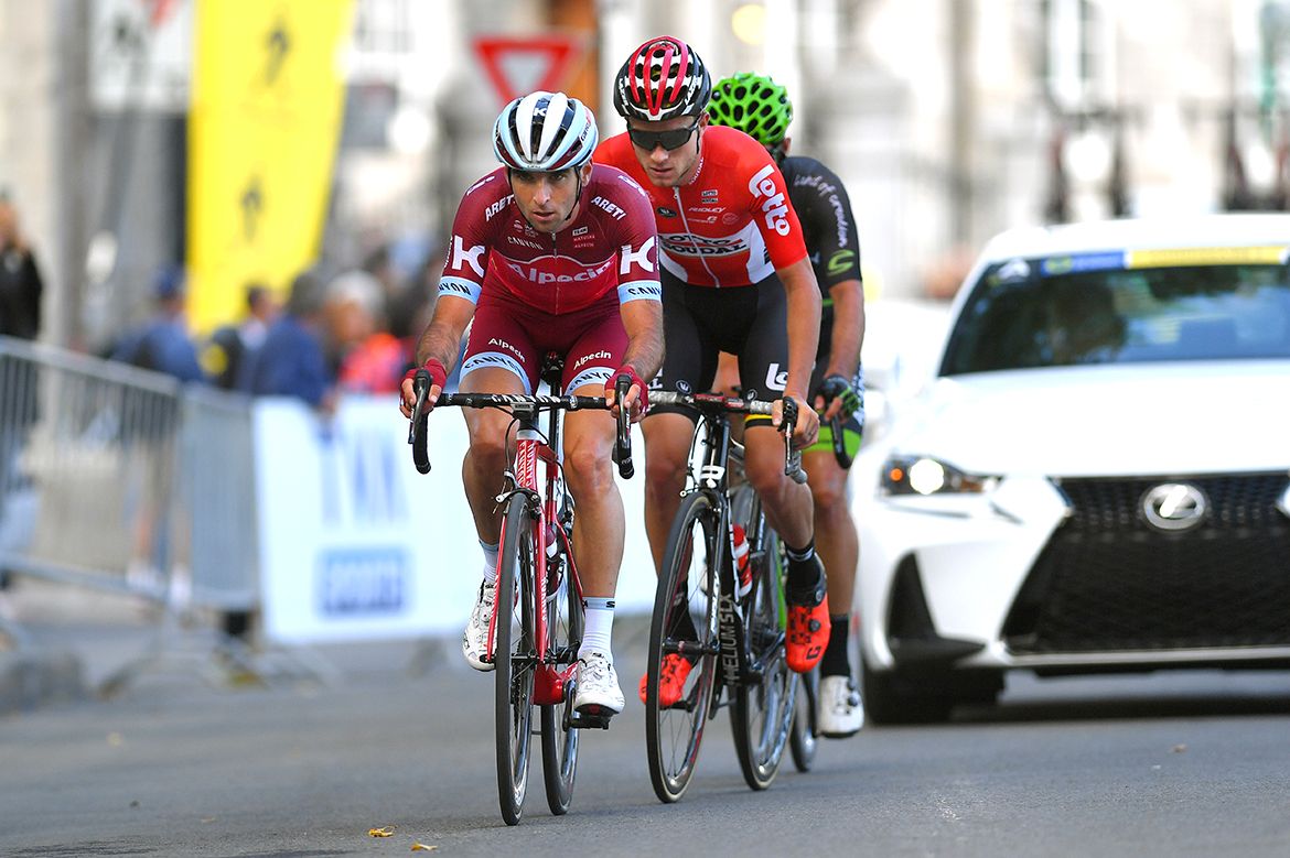 Baptiste Planckaert (Katusha-Alpecin) in the breakaway