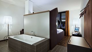 bedroom with washbasin