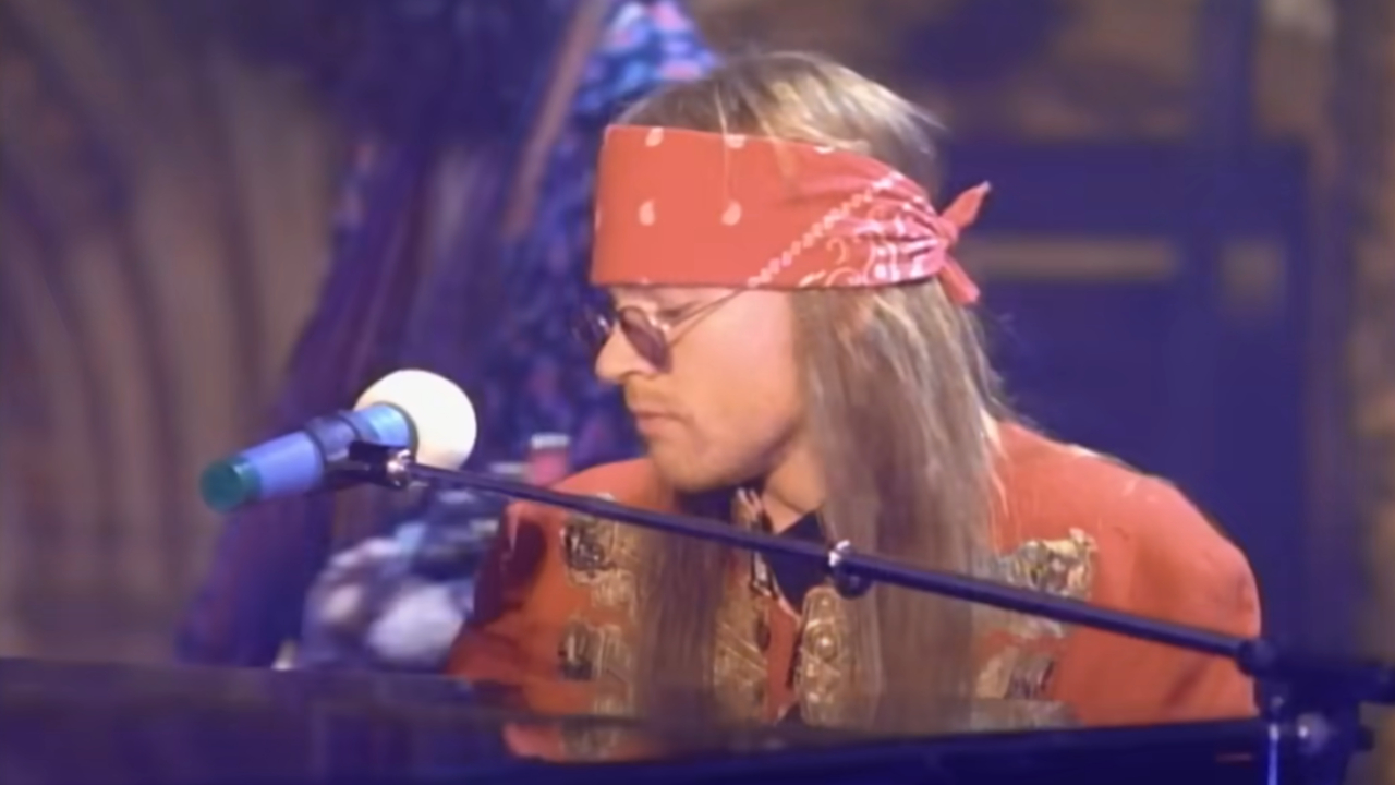 Axl Rose in the November Rain music video