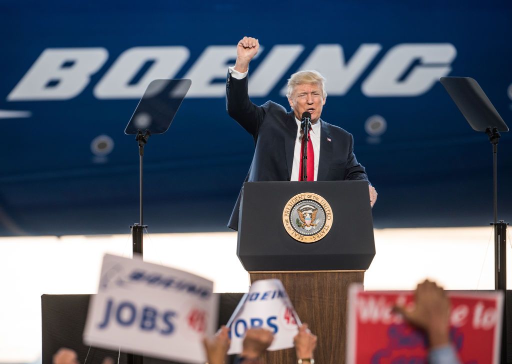 Trump at Boeing