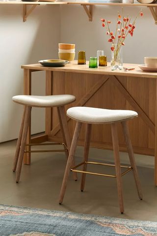 Urban Outfitters stools in kitchen