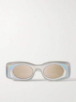 + Paula's Ibiza Rectangle-Frame Acetate Sunglasses