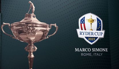A Ryder Cup sign at Marco Simone