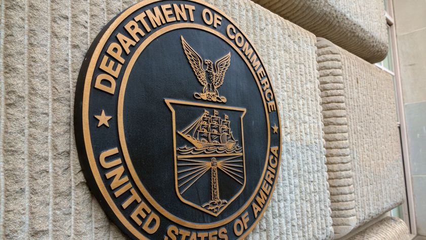WASHINGTON, DC - JUNE 9: A U.S. Department of Commerce sign is displayed at the Herbert C. Hoover Federal Building on June 9, 2025 in Washington, DC. (Photo by Kevin Carter/Getty Images)