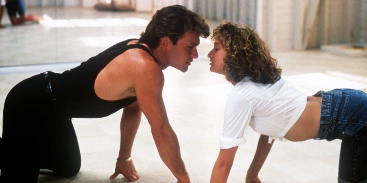 Patrick Swayze and Jennifer Grey in Dirty Dancing