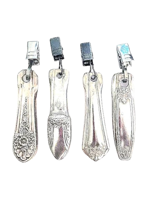 Mixed Silverware Tablecloth Weights, Set of 4