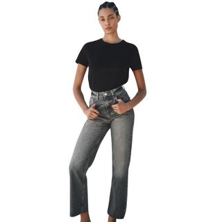 Z1975 STRAIGHT-LEG HIGH-WAIST DENIM JEANS