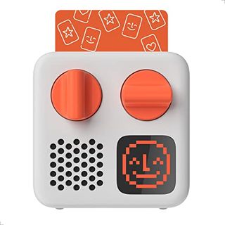 Yoto Mini (2024 Edition) + Make Your Own Card – Kids Screen-Free Bluetooth Audio Player, All-In-1 Travel Device Plays Stories Music Podcast Radio Ok-To-Wake Clock, Use as Speaker or With Headphones