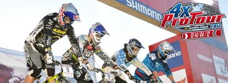 Four cross racers lined up and ready to go in Houffalize