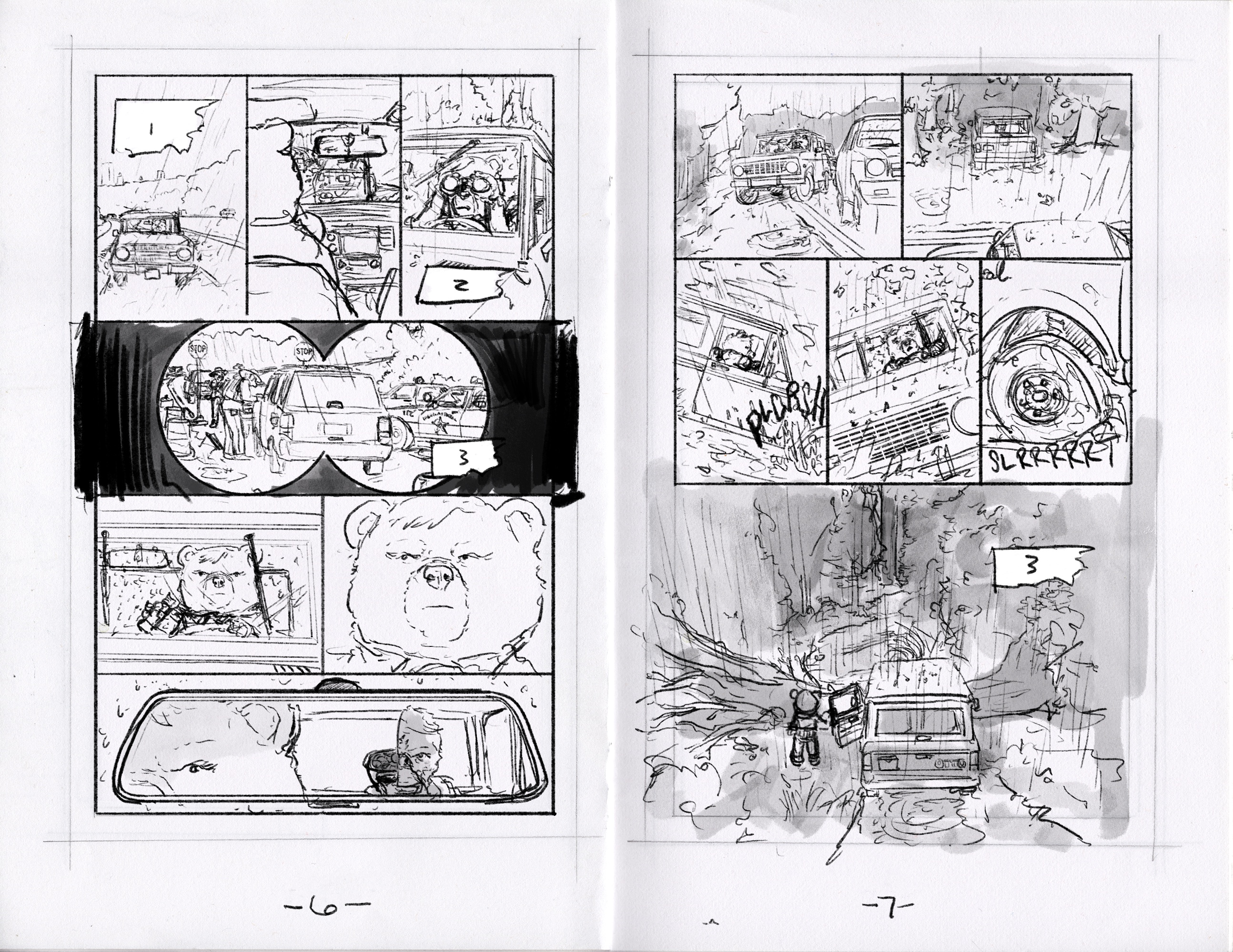 Early layouts from Beneath the Trees Where Nobody Sees