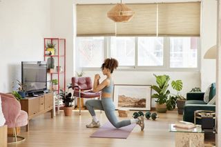 Preventing injury: woman doing a squat