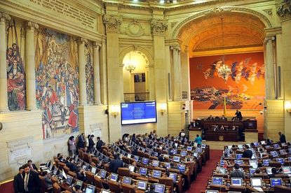 The Colombia Congress House of Representatives.