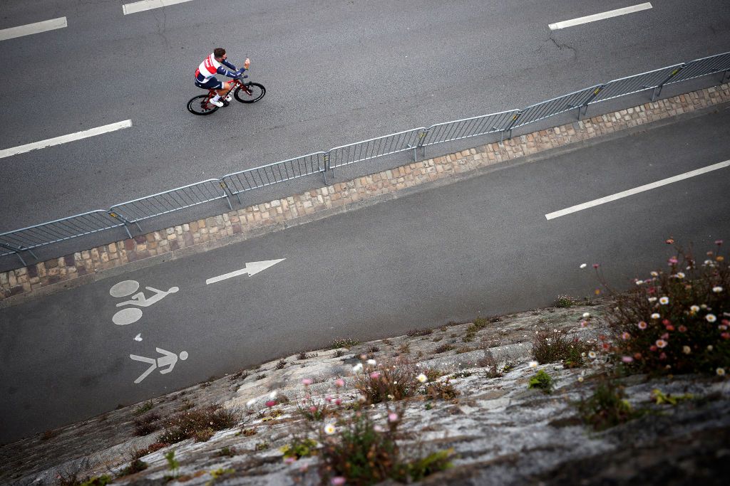 BREST FRANCE JUNE 24 Mads Pedersen of Denmark and Team Trek Segafredo during the 108th Tour de France 2021 Team Presentation Landscape LeTour TDF2021 on June 24 2021 in Brest France Photo by Chris GraythenGetty Images
