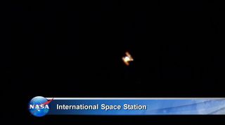 International Space Station Flies Overhead Before SpaceX Falcon 9 Launch