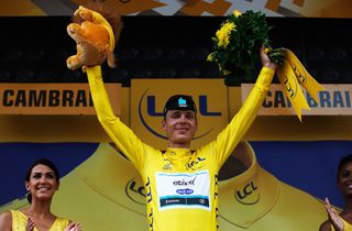 After coming close on the first three stages, Tony Martin took the yellow jersey on Tuesday.