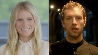 Gwyneth Paltrow and Chris Martin in a side-by-side photo.