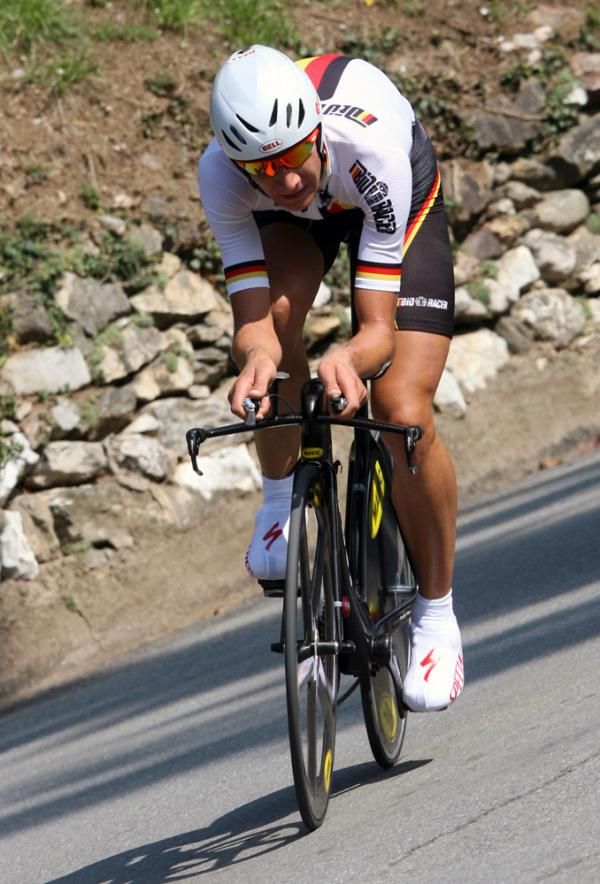 Patrick Getsch (Germany) rode strongly, but couldn't quite match Bobridge or Oliveira.