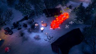 nighttime winter combat in tiny troopers global ops