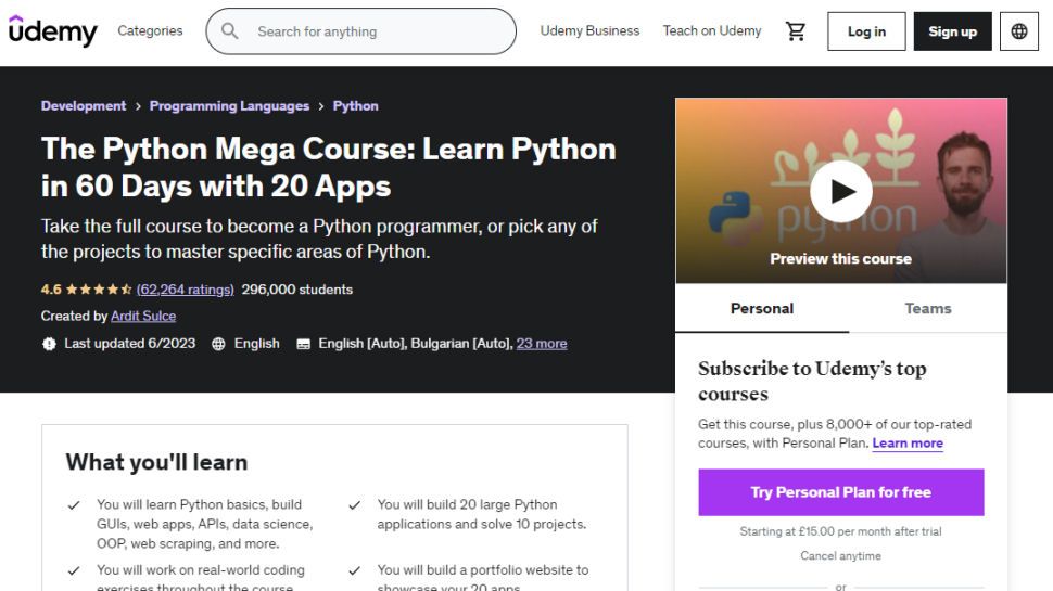 Best Python online course of 2025 | TechRadar