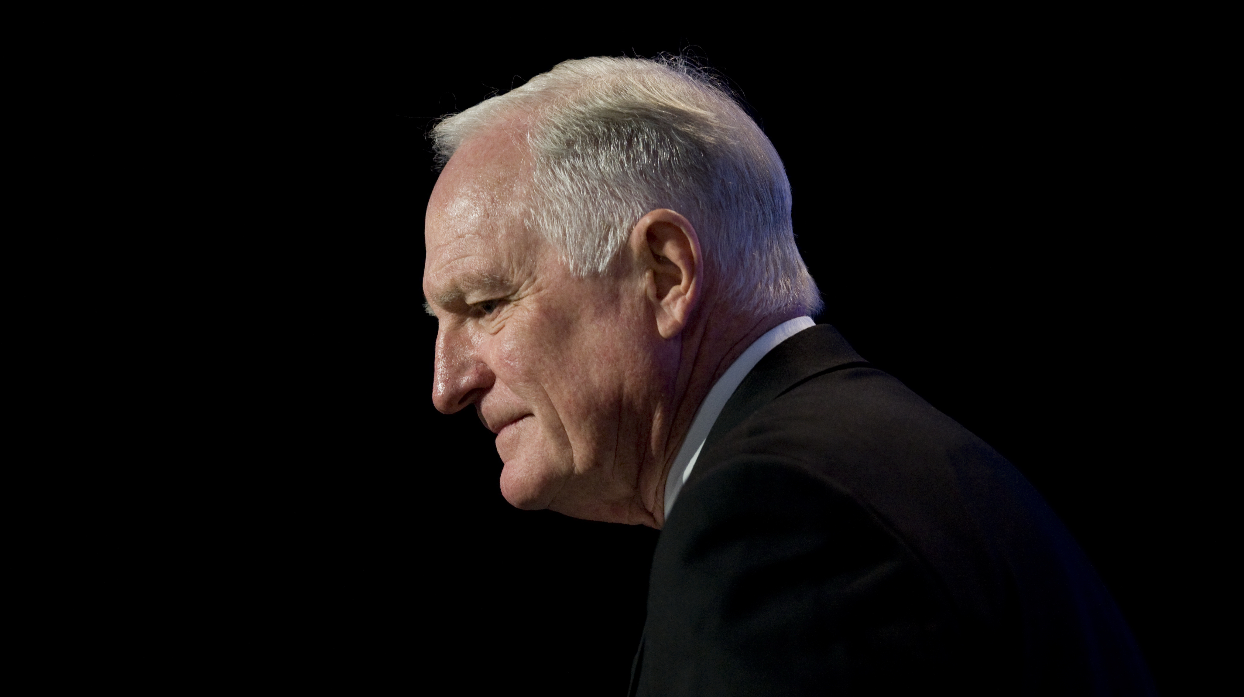 Craig Barrett, chairman of Intel Corp., speaks at the Intel Developers Forum in Beijing, China, on Wednesday, April 8, 2009.
