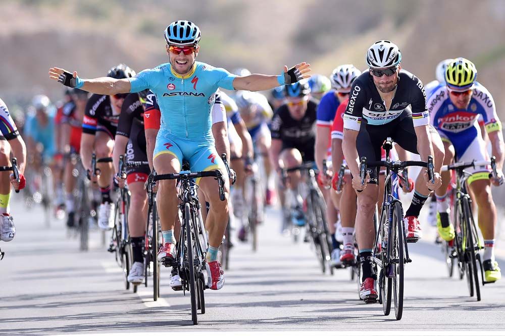 Andrea Guardini (Astana) left everyone else to fight for the minor placings