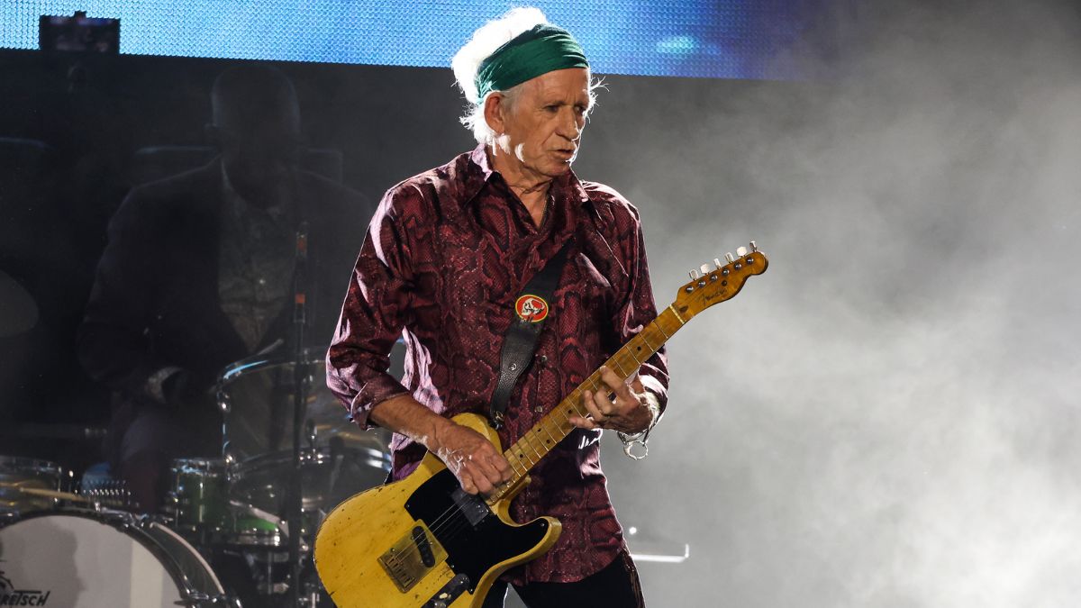 Keith Richards performs onstage during 'STONES TOUR '24 HACKNEY DIAMONDS' at Met Life Stadium on May 23, 2024 in East Rutherford, New Jersey